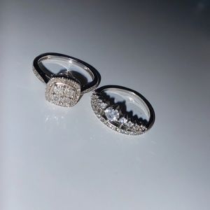 One pandora ring, one vivamacity ring. silver and shiny